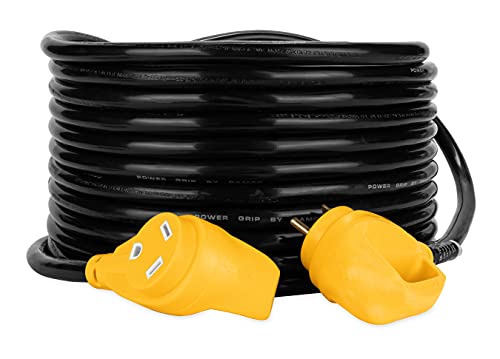 camco 50' powergrip heavy duty outdoor 30 amp extension cord for rv | allows for additional length to reach distant power outlets | built to last (55197) camco 50' powergrip heavy duty outdoor 30 amp extension cord for rv | allows for additional length to reach distant power outlets | built to last (55197)