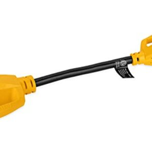 Camco RV Dogbone Electrical Adapter With Easy PowerGrip Handle- 50 Amp To 30 Amp Adapter