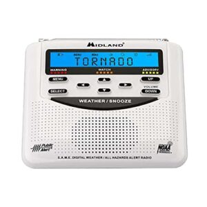 Midland NOAA Emergency Weather Alert Radio for Camping